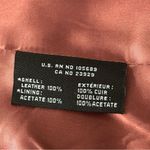 Pasha & Jo Women’s Size L Red Burgundy Distressed Leather Zip Up Jacket Size L Photo 6