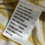 Kaari Blue  size medium ruffle collar keyhole button v neck blouse butterflies Photo 8