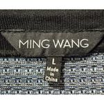 Ming Wang  Tunic Top Blue Ombre Square Neck Jacquard  Knit 3/4 Sleeve Size Large‎ Photo 5