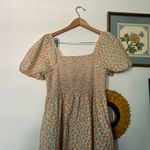 J.Crew peach Puff Sleeve Cotton Midi Dress Photo 9