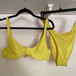 House Of CB MARIPOSA YELLOW WHITE FLORAL PRINT BIKINI Photo 1