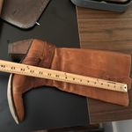 BX by Bronx Emma Knee High Camel Brown Leather Heeled Boots 8.5 Photo 10