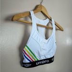 Umbro SALE! White Sports Bra Size M EUC Photo 2