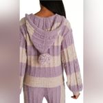 Love Shack Fancy  Jogger Lilac Chunky Bauble Knit Ribbed Alpaca/Wool Lounge Set L Photo 2