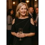 Versace NWT.$1280  COLLECTION cold shoulder Shift Dress Black Sz: M.US8. IT44 Photo 1