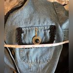 EXPRESS Vintage Denim Blazer and Skirt W Onyx & Black Buttons, Black Trim Photo 7