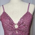 Bebe ‎ Sparkling Pink Sequin Dress Photo 3