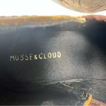 Musse & Cloud  pointy toe booties leather brown gold lazer cut western size US 8 Photo 6