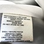 Gunne Sax Jessica McClintock  Prom Dress Mini Crisscross Colorblock Black White 5 Photo 3