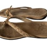 Vionic Bella Toe Post Sandal Flip FlopTan Cork Bow Thong size 10.5 Photo 6