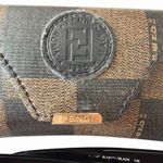 Fendi Vintage Y2K  Oval Sunglasses Blonde Black FF Logo Made in Italy Old Money Photo 8