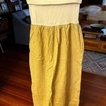 ZARA  linen mixed media sleeveless dress sz L Photo 3