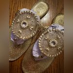 Jack Rogers  WOMENS GEORGICA METALLIC JELLY SANDALS SIZE 9 Photo 2