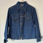 Levi's Vintage 70s Orange Tab Denim Jacket Womens Medium Blue Trucker Western Photo 0