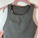 Lululemon  Athletica Invigorate Training Tank Top with Bra Olive Green 2 Photo 3