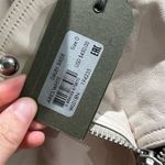 ALLSAINTS Women's Dalby Biker Aries Leather Jacket White Size 0 Classic Design Photo 7