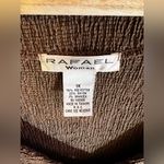 Rafael Woman Abstract Seersucker Ribbed open cardigan size 1X brown Photo 4