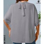 SheIn Curve Batwing Sleeve Mock Neckline Top Size 4X NWOT Photo 7