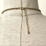 Gold tone large bead statement necklace Photo 6