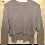 BDG Khaki-Grey Knit Pullover Sweater  Photo 0