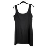 Curvy Plus! LBD Chelsea Taylor Black Square Neck Sleeveless Sheath Dress Size 12 Photo 3