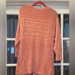 cj banks  pinkish Peach Knit Pullover sweater top shirt woman’s XL Photo 2