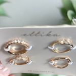 Ettika  Revolve NWT Set of 4 18k gold-plated rings Photo 1