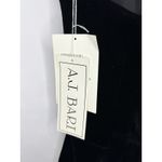 AJ Bari Black Gold Metallic Velvet Strapless Cocktail Party Dress 80s NWT Size 4 Photo 8