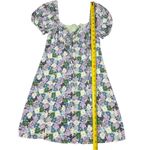 L.A. Hearts XS Floral Butterfly Puff Sleeve Dress Green Photo 2