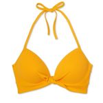 Shade & Shore  Sunflower Yellow Twist Bikini Top Photo 1