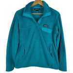 Patagonia  Womens Re-Tool Snap-T Fleece‎ Pullover Teal Blue Sz M Outdoor Casual Photo 0