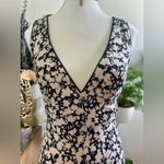 Free People  Black and White Sheath Dress Plunge Neckline Sleeveless Photo 3