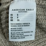 American Eagle  Colorblock Striped Sweater Womens S Green Gray Neon Crewneck Knit Photo 5