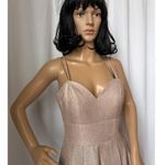 Chic Boutique NY gold glittery cocktail homecoming short dress corset medium Photo 4