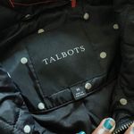 Talbots  Black White Polka Dot Quilted Puffer Vest SIZE M Photo 1