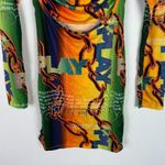 ASOS NWOT  ASYOU Bandeau Insert Dress in Play Print Mini Orange Size 2 NEW Photo 2