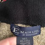 E Main Line by Eagle’s Eye vintage equestrian and floral design cardigan size L Tan Size L Photo 3