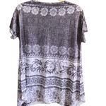 Sacred Threads  NWT Gray Design Tunic with Sheer Lace Sleeve. Size S/M Photo 4