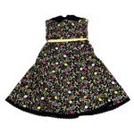 Alberto Makali Women’s Black Floral Embroidered Strapless Dress Photo 5