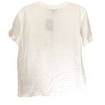 Forever 21 White Graphic Victorian Lady Embroidered Short Sleeve Shirt Medium Photo 5