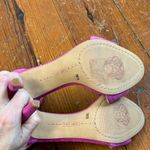 Vince Camuto  Size 7.5 Elegant Pink Suede Heeled Sandals Shoes Photo 4