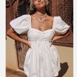 Free People Rendezvous Me Puff Sleeve Babydoll Bubble Mini Dress Photo 0