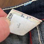 True Religion WLHJ58FE2 Americana Chain Dark Rinse Capri Jeans $209 EUC 28 Photo 12