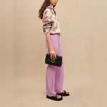 Maje Women’s Virgin Wool Blend Suit Trousers Pastel Mauve NWT Size 38 (US M) Photo 2