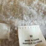 Anthropologie Anthro Sleeping on Snow Fuzzy V-Neck Sweater Size M Cream Oversized Wool Blend Photo 3