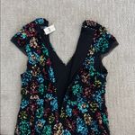 NWT Eva Franco Glenna Sequined Midi Dress festive cocktail black multicolor Size 12 Photo 11