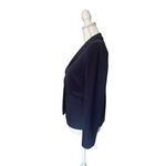Ann Taylor  Dark Blue Button Cuffs Blazer Womens Size 4 Petite Photo 1