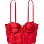 Victoria's Secret Big bow VS DREAM ANGELS RED CUPPED BOW BRA TOP CORSET BUSTIER 34DD Photo 2