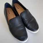 Birdies  The Swift Black Leather Slip On Sneakers Photo 0