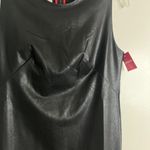 Spanx Leather-Like Sleeveless Sheath Dress Luxe Black NWT Sz Small New $228 Photo 4